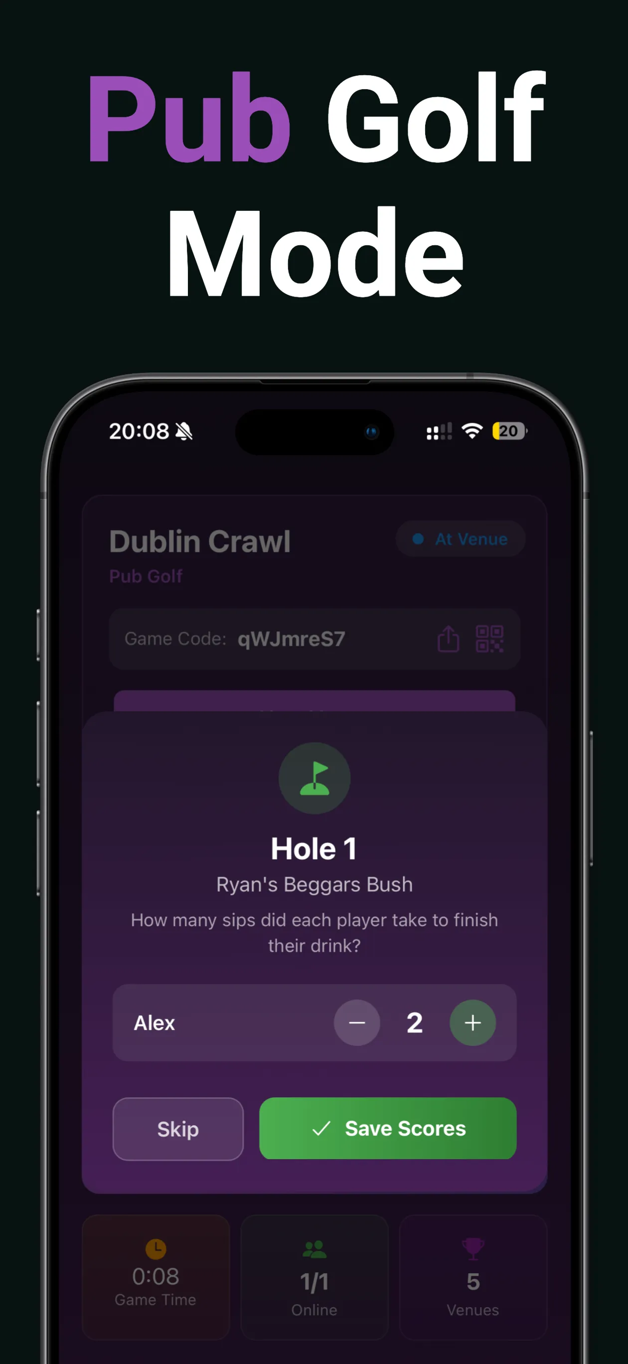 Pub Golf Mode